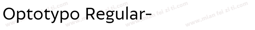 Optotypo Regular字体转换